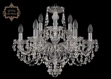 Люстра подвесная хрустальная 11.24.6+3.200.Cr.V0300 Bohemia Art Classic прозрачная на 9 ламп, основание хром в стиле классический Люстра подвесная хрустальная 11.24.6+3.200.Cr.V0300 Bohemia Art Classic прозрачная на 9 ламп, основание хром в стиле классический